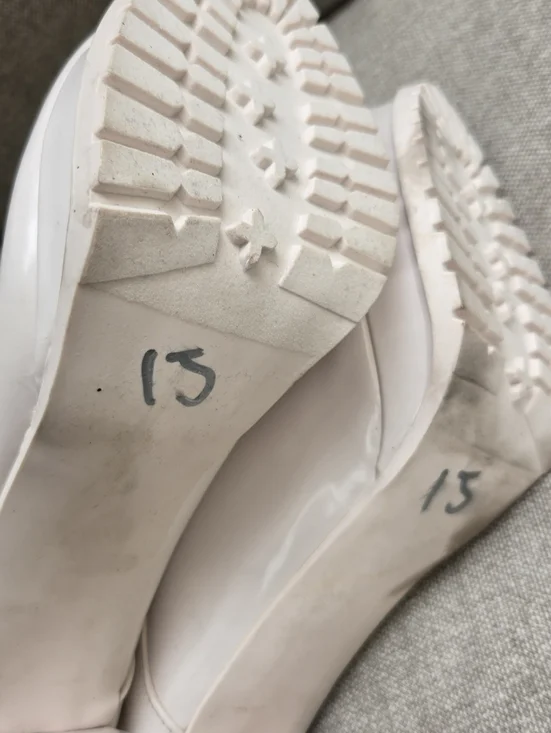 Shoe Dazzle Women's Ayah Lace-Up High Heel Ankle Boots - Cream - Picture 11 of 12